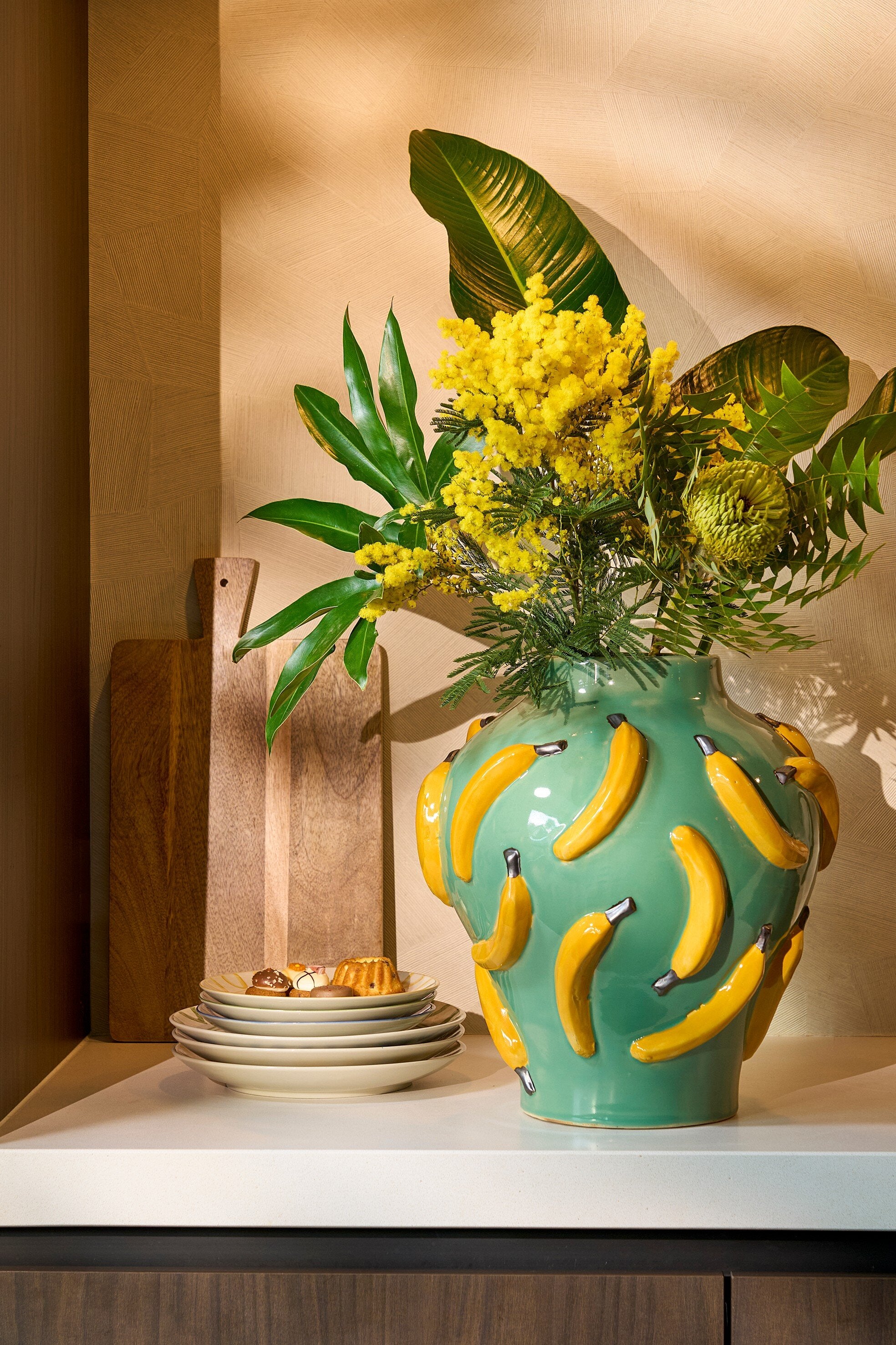 Moza Vase L. Green - H37,5Xd34Cm