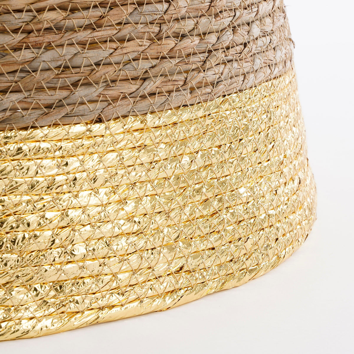 Christmas Tree Skirt - H26 X Ø58 Cm - Seagrass - Gold