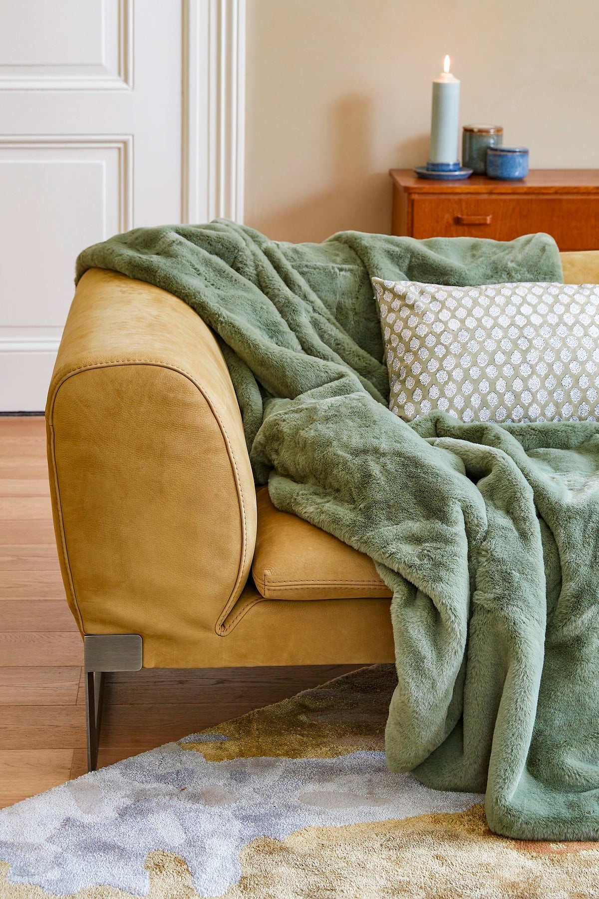 Bronte Fleece Blanket - L200 X W150 Cm - Dark Green