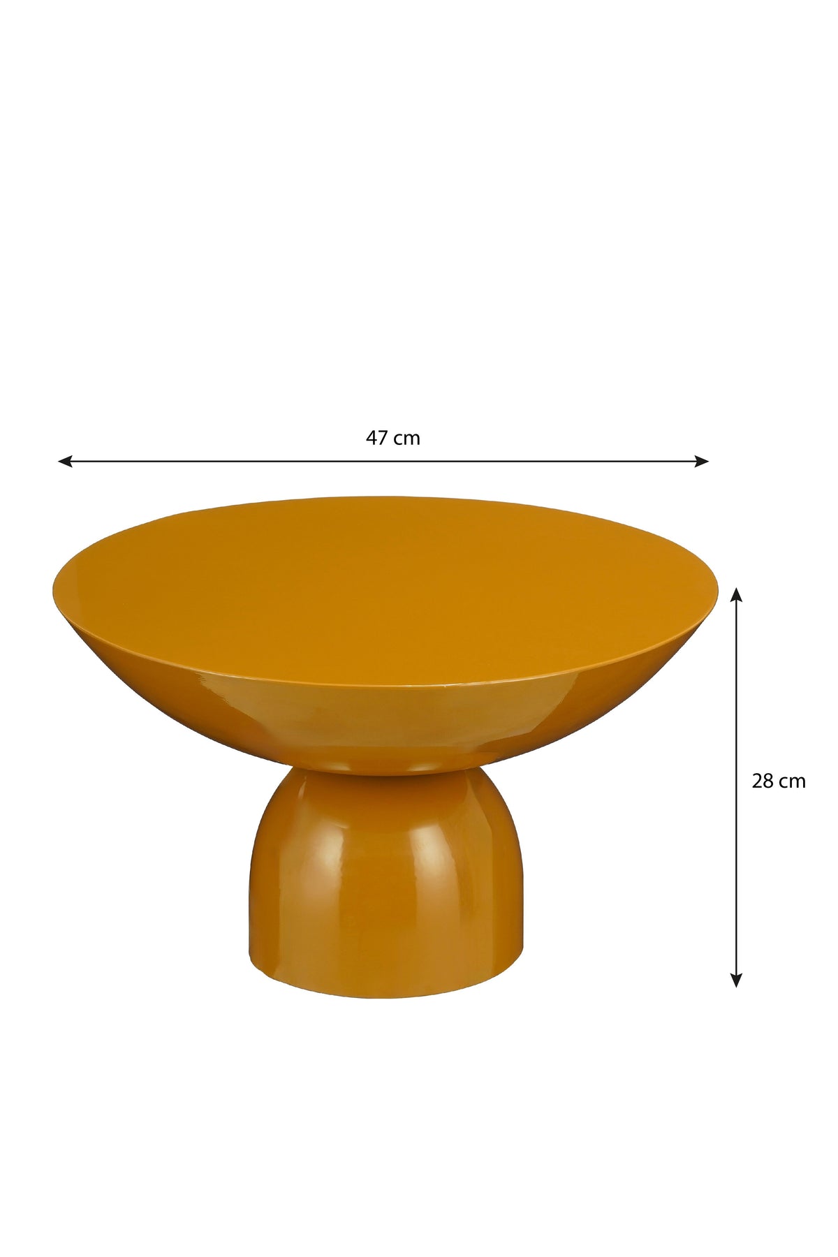 Celise Table Brown - H28Xd47Cm