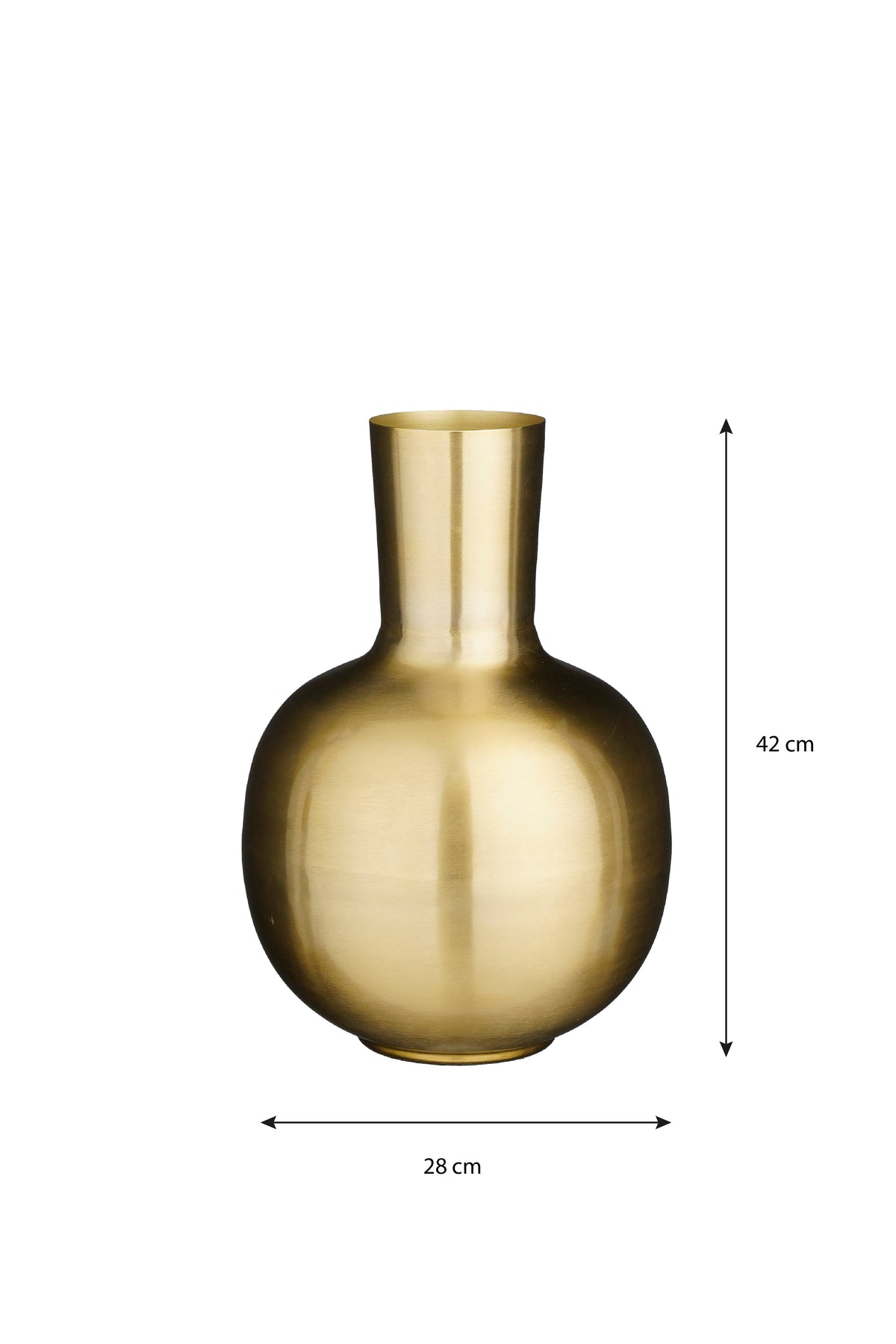 Dara Vase Gold - H42Xd28Cm