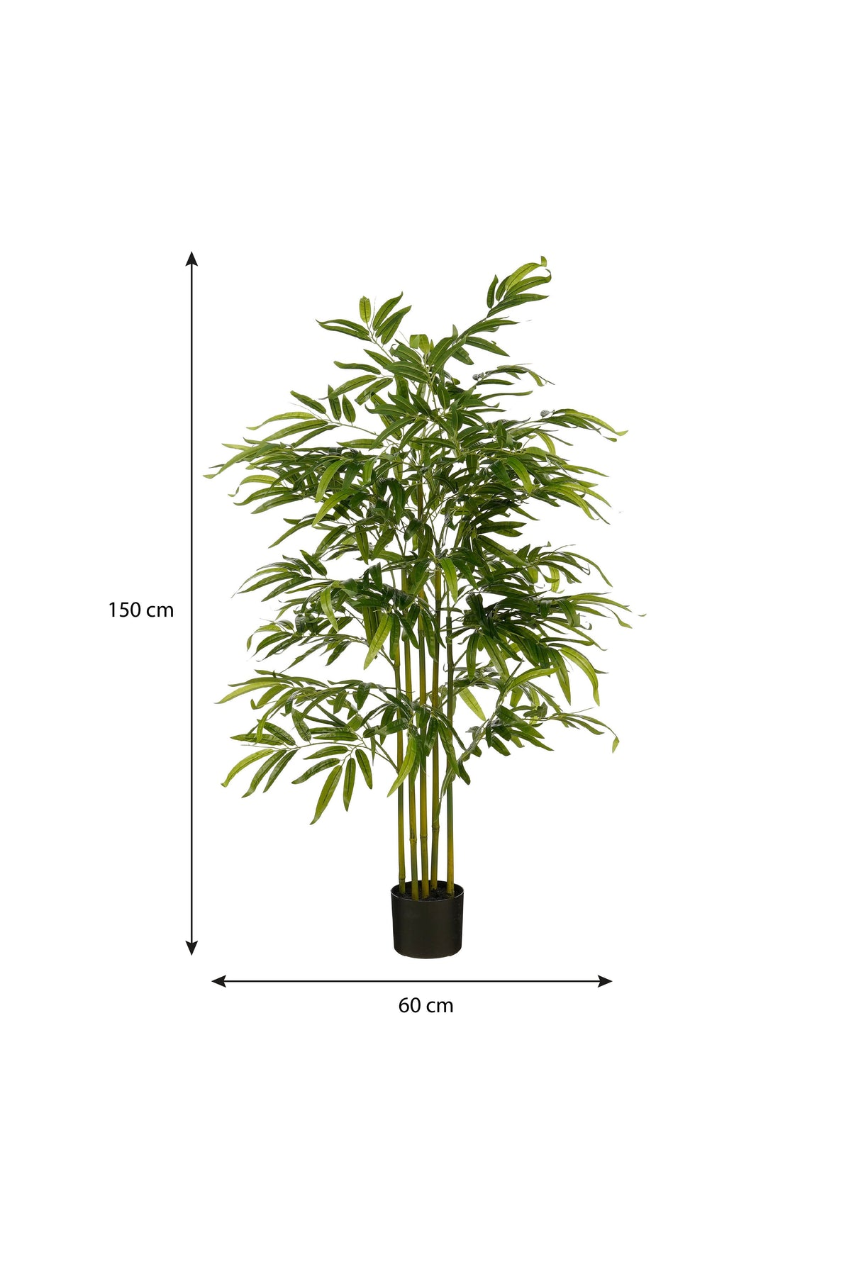 Bamboo In Pot Green Waterproof & Uv Resistant - H150Xd60Cm