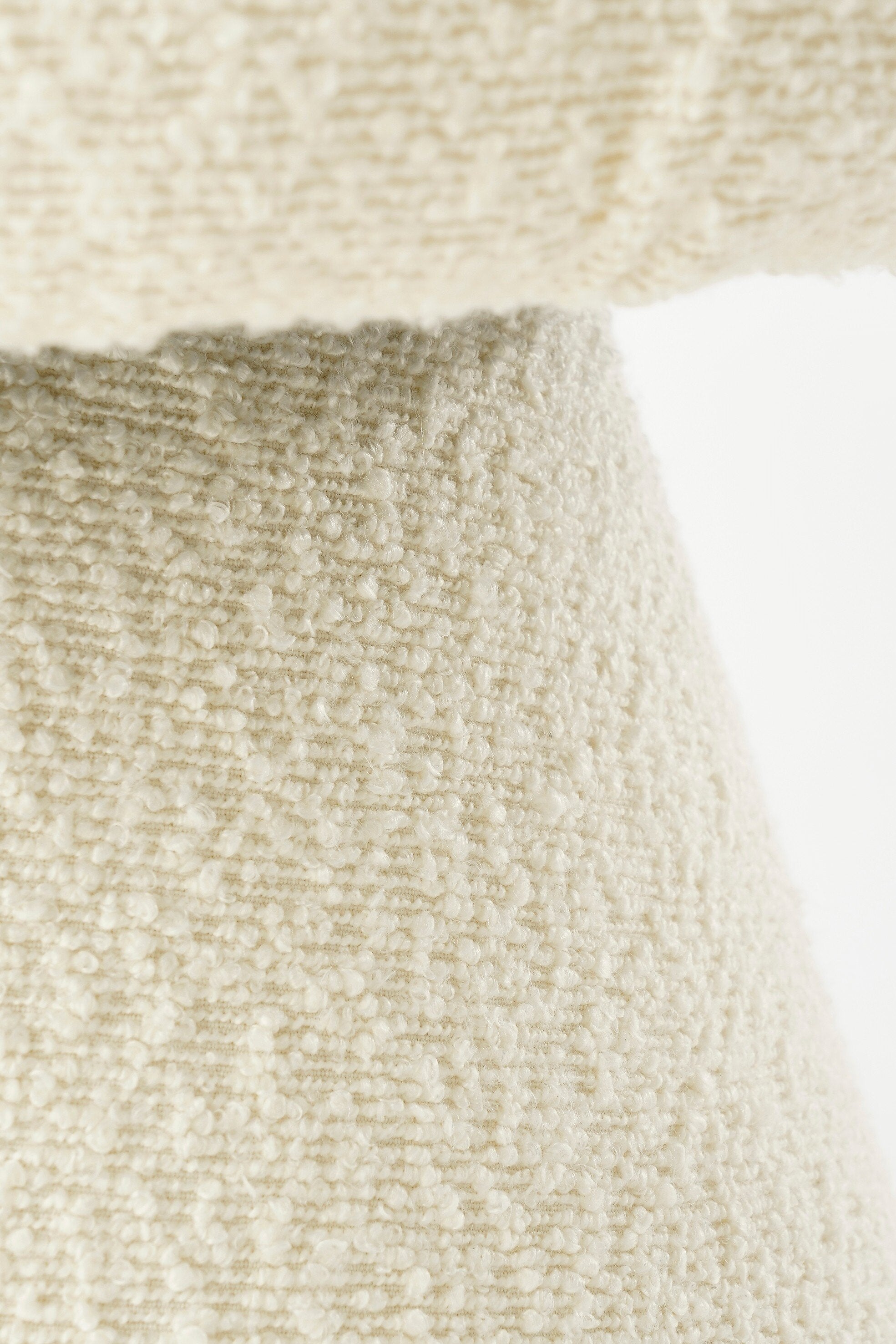 Pouffe Off White - H46Xd49Cm