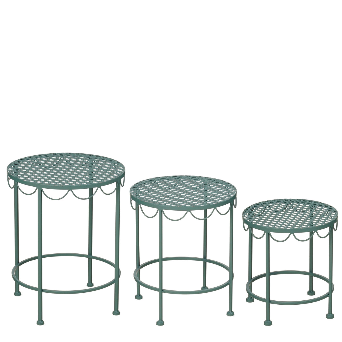 Marseille Plant Table Green – Set Of 3