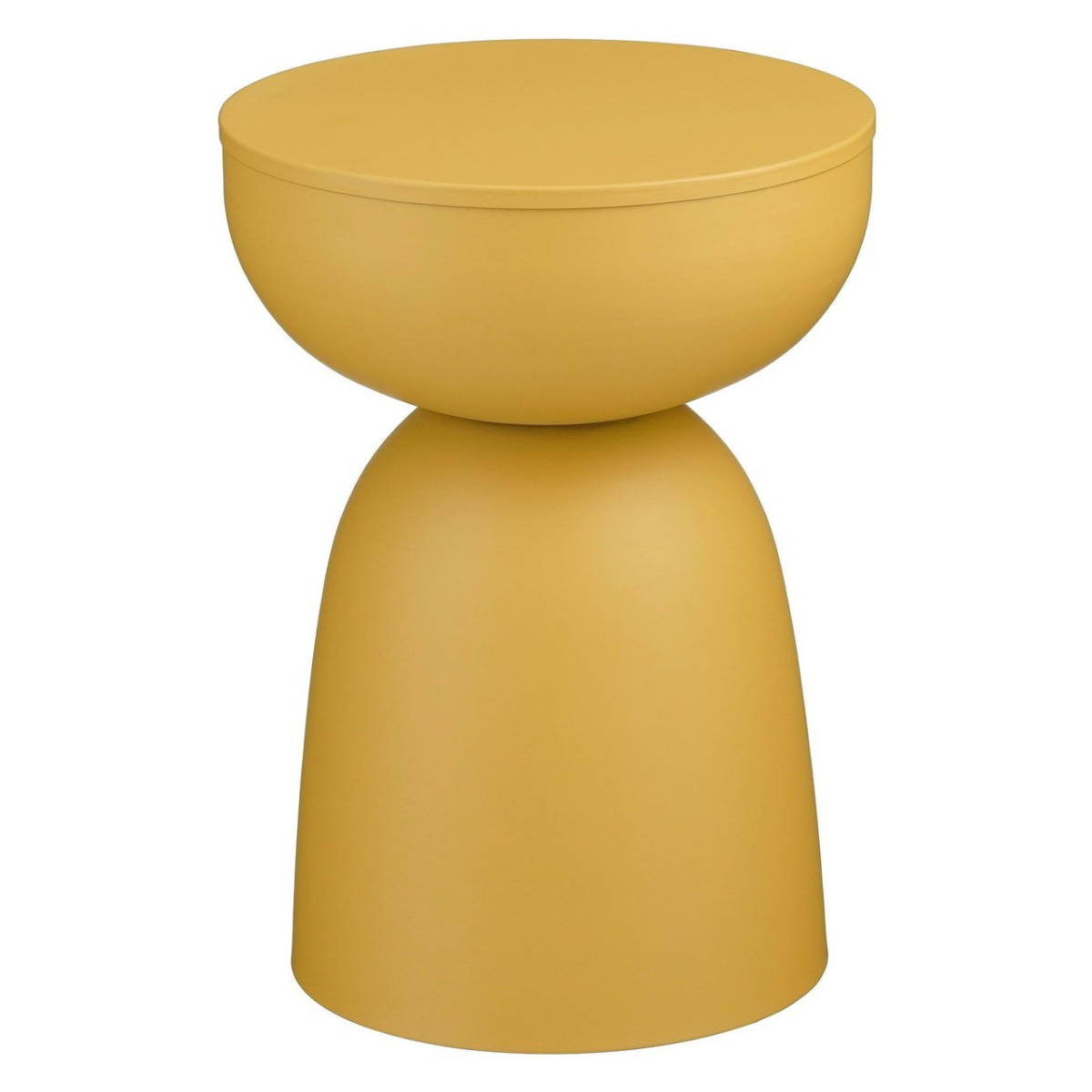 Elliot Bijzettafel - H45 X Ø32 Cm - Ijzer - Oker