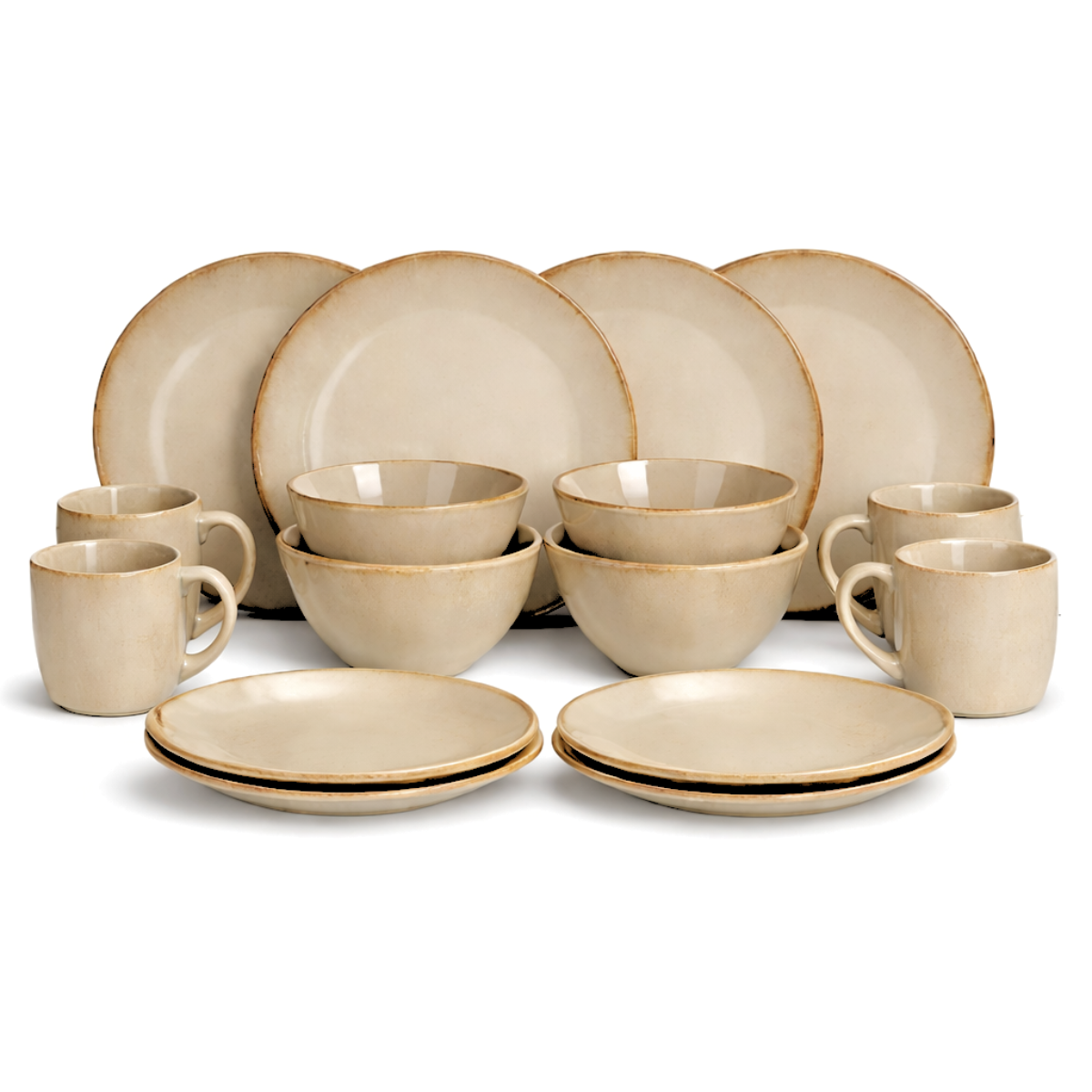 Racco Serviesset 4 Personen - Steengoed - Beige