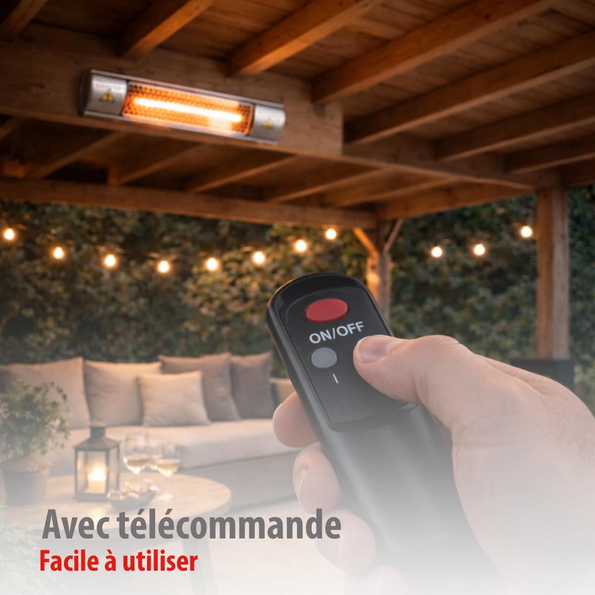 Heater Wall 2000W Gold Halogen
