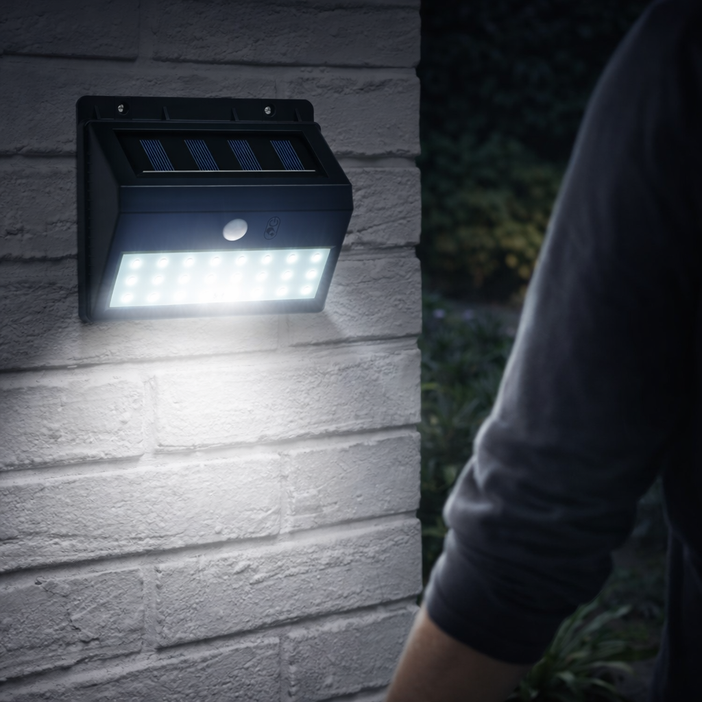 Solar Wall Light With Sensor