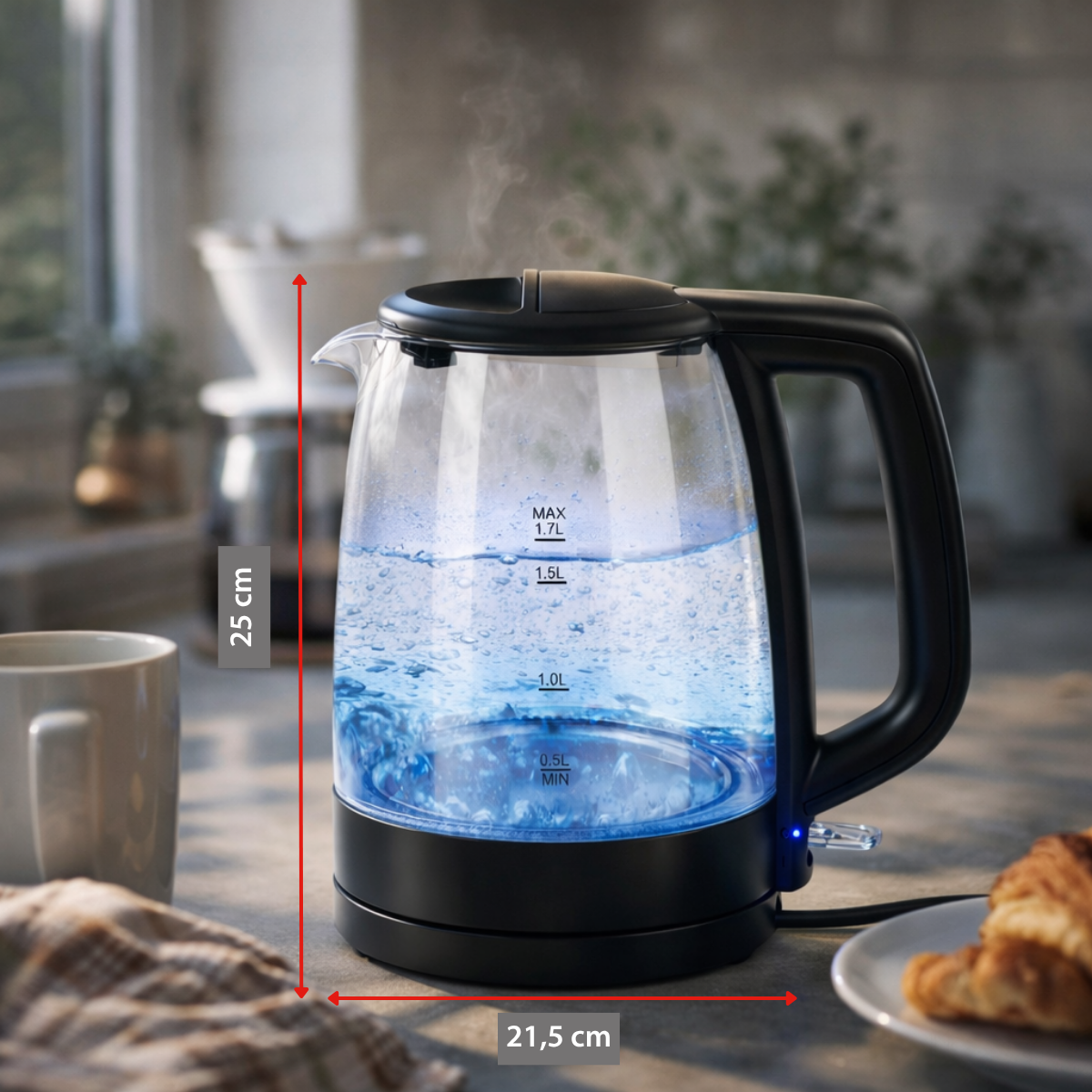 Glazen Waterkoker 1,7L