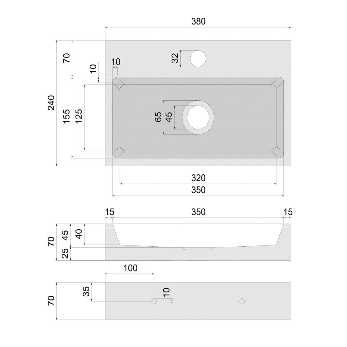 Flat Fontein - Marmer - 38 X 24 X 8 Cm