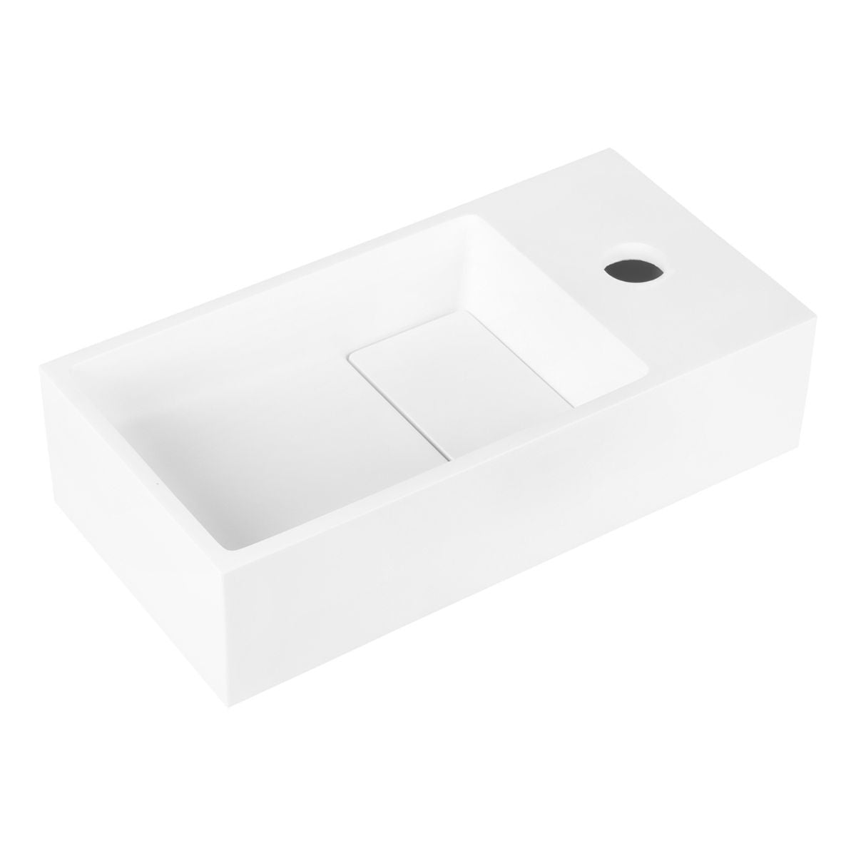 Solid Fontein - Solid Surface Wit - 36 X 18.5 X 9 Cm