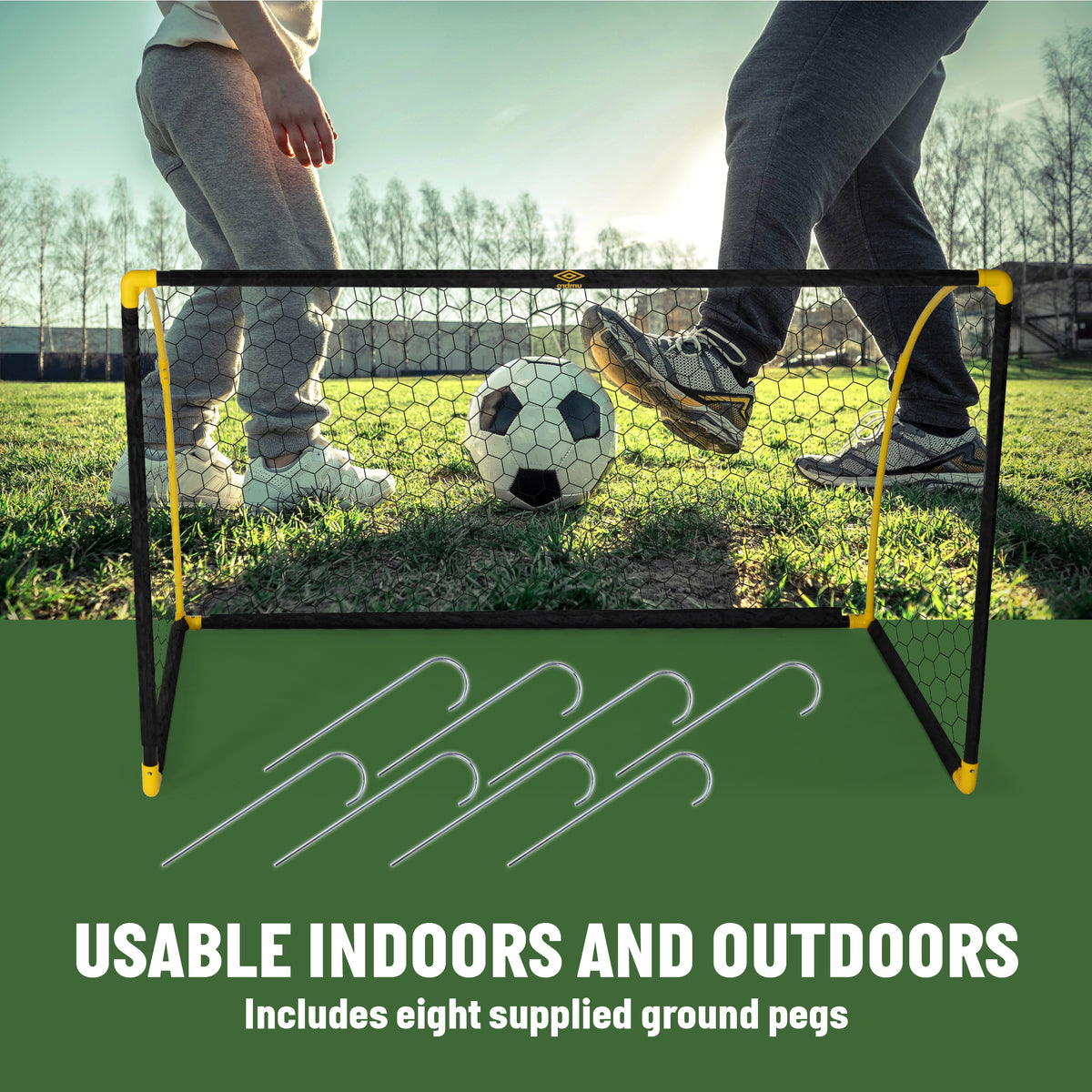 Voetbaldoel 180X91X120Cm 2 Stuks