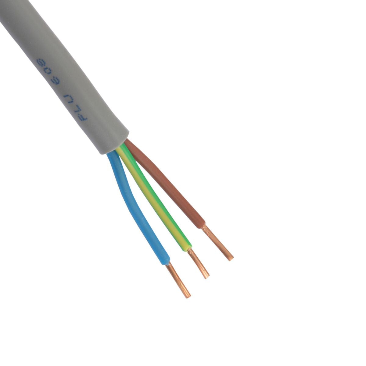 Buitenkabel - Xmvk - 3 X 2.5 Mm² - 10 M - Grijs
