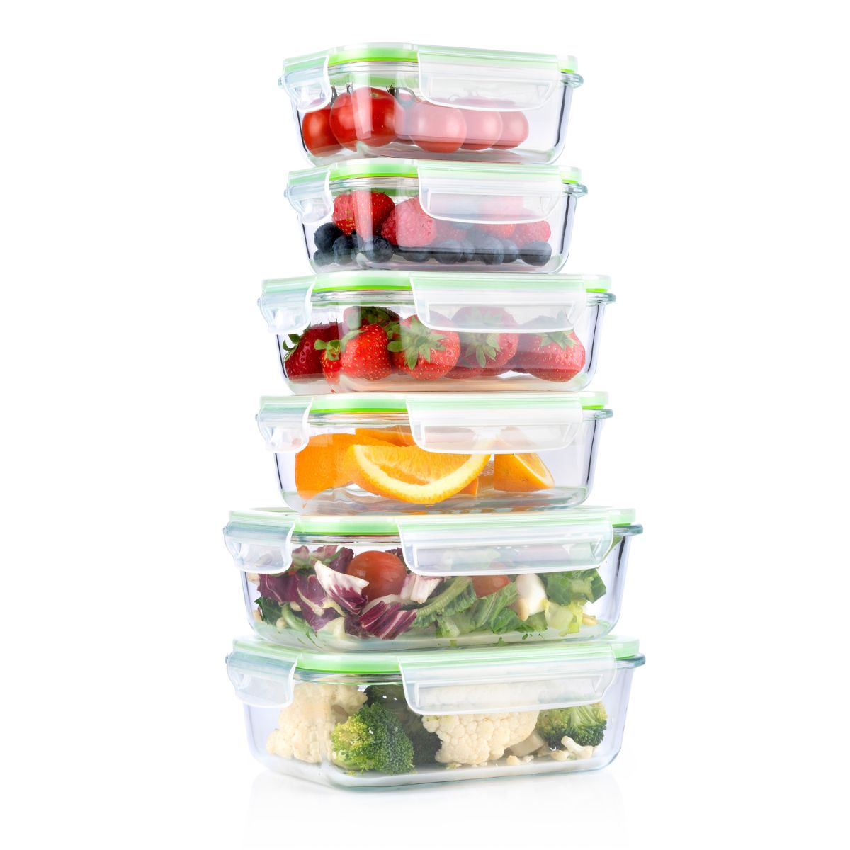 Food Container 12Pc 3Diff.size