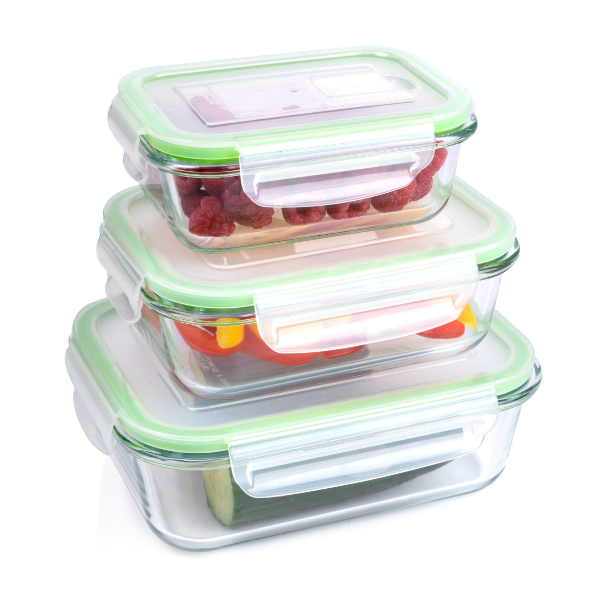 Food Container 12Pc 3Diff.size