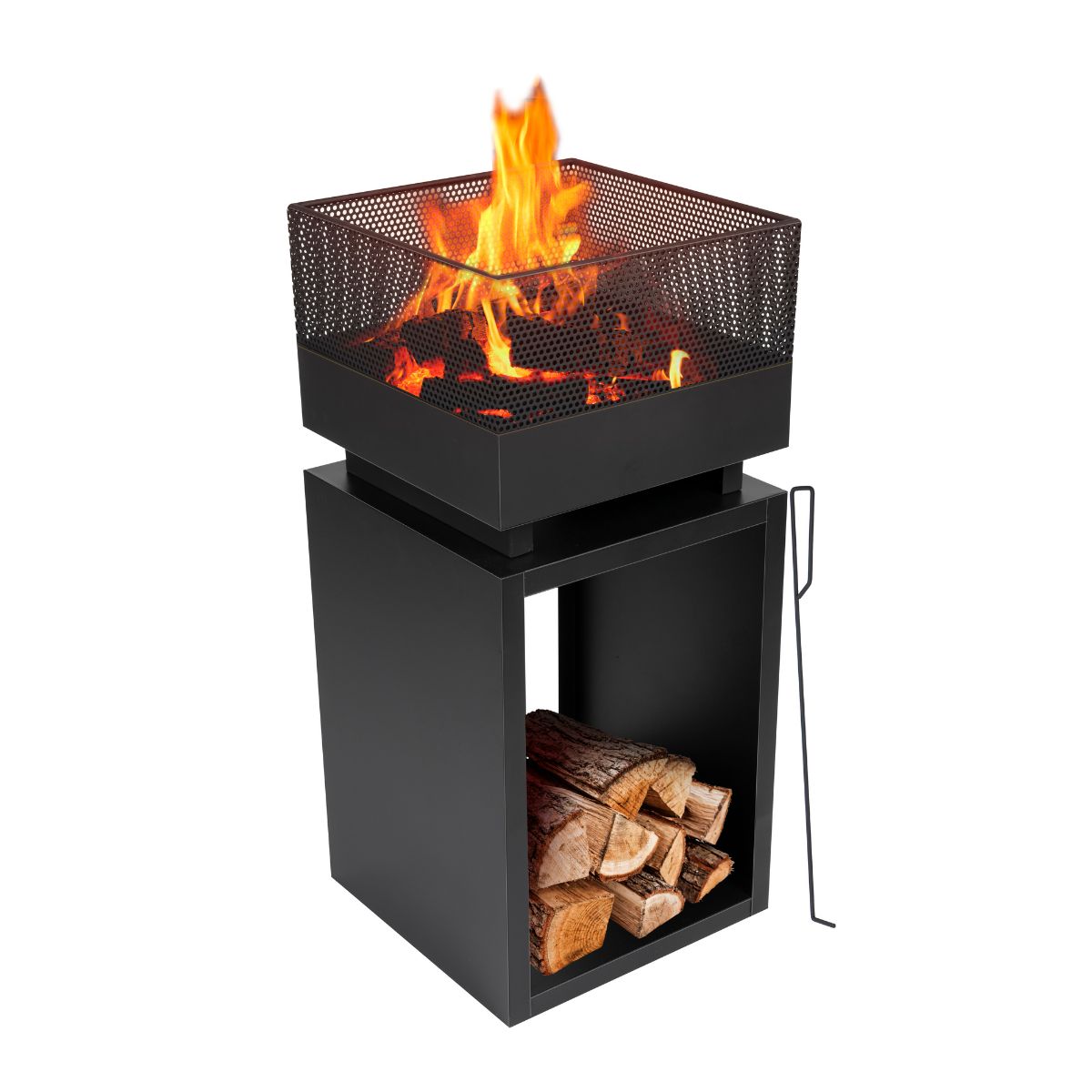 Fire Basket 39X39X85Cm