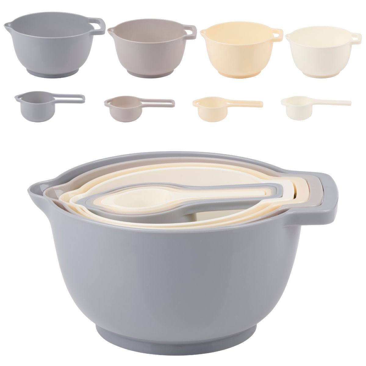 Mixing Bowl With Measuring Spoon 8Pc