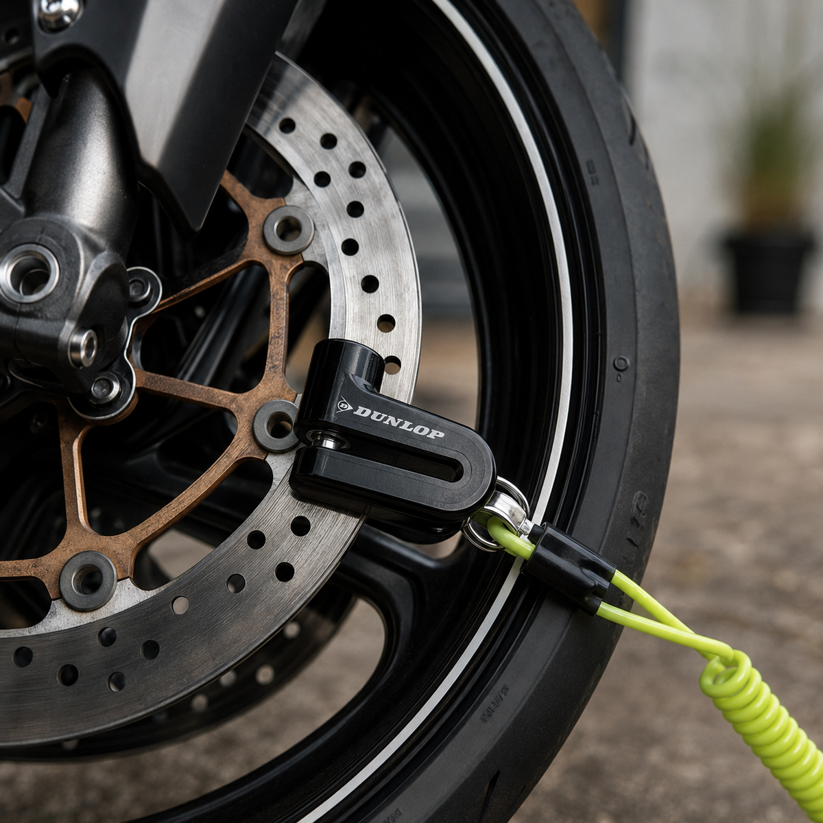 Dunlop Remschijfslot Met Herinneringskabel