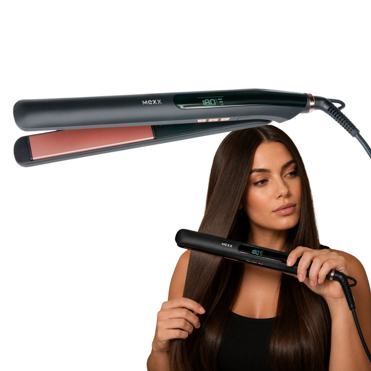 Hair Straightener Lcd + Temp Cont