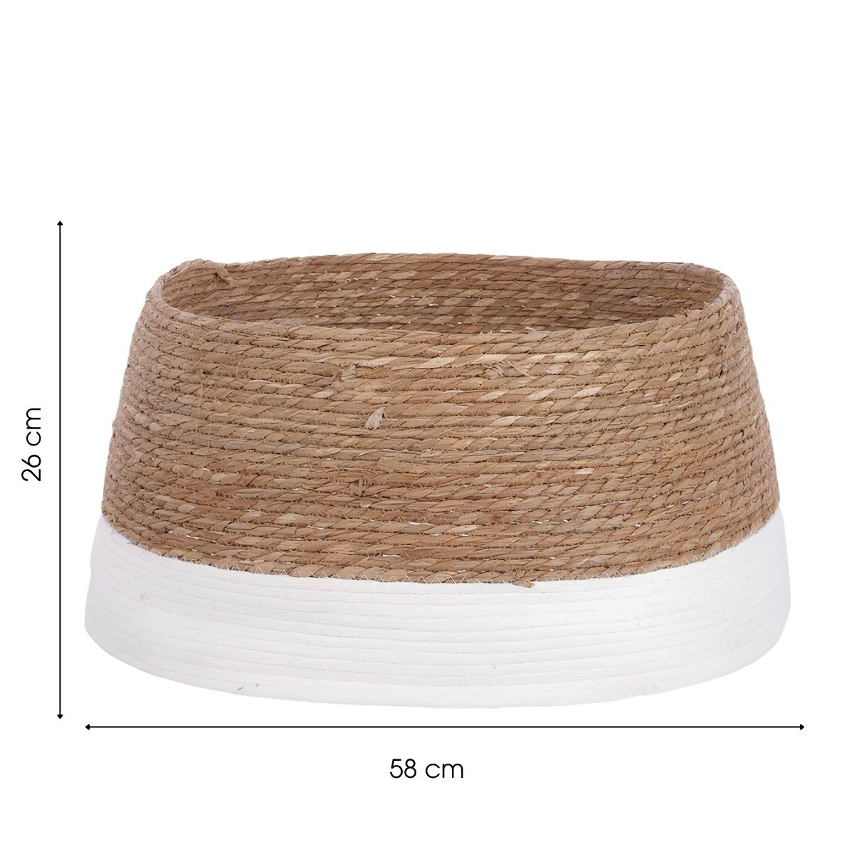 Christmas Tree Skirt - H26 X Ø58 Cm - Seagrass - Off-White