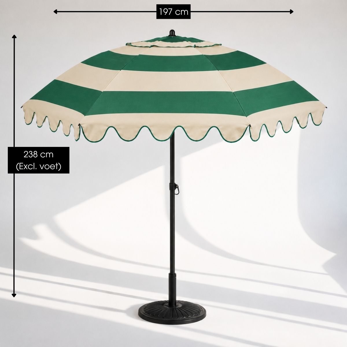 Parasol Strepen Groen