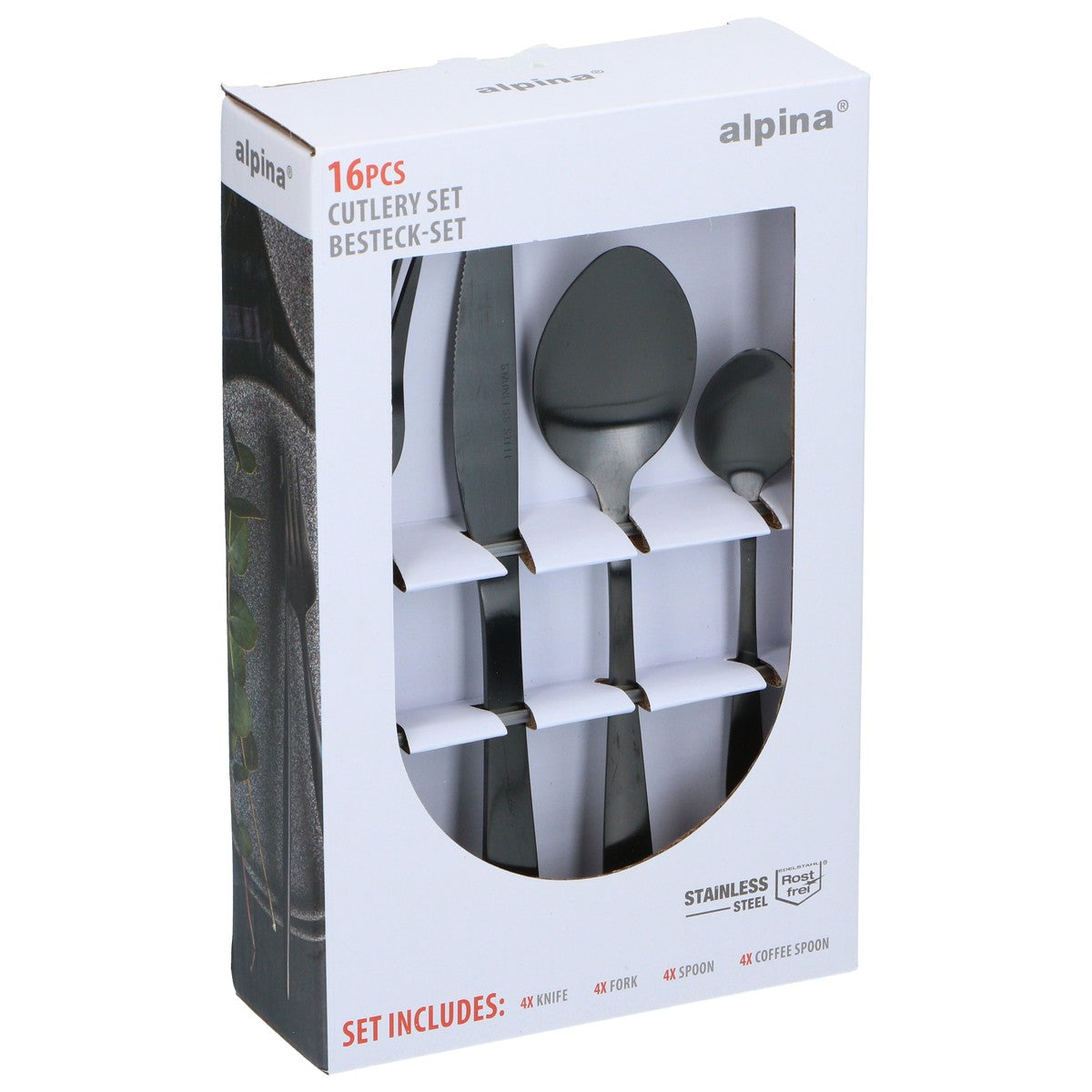 Cutlery Set 16Pc Black