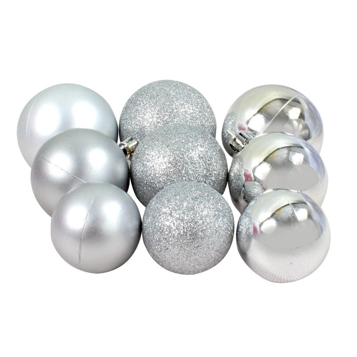 Xmas Bauble (70) Ass Silver Pl