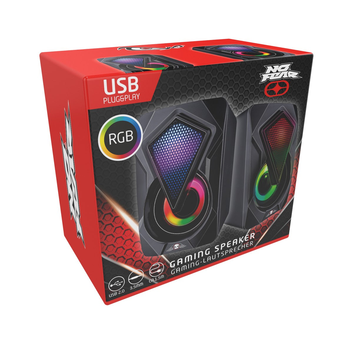 Speaker 2Pc Usb Wired 18W Blk