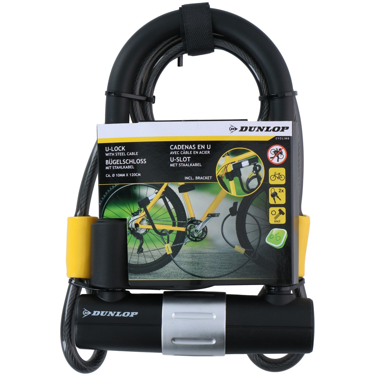 Frame U-Lock With Cable&Holder