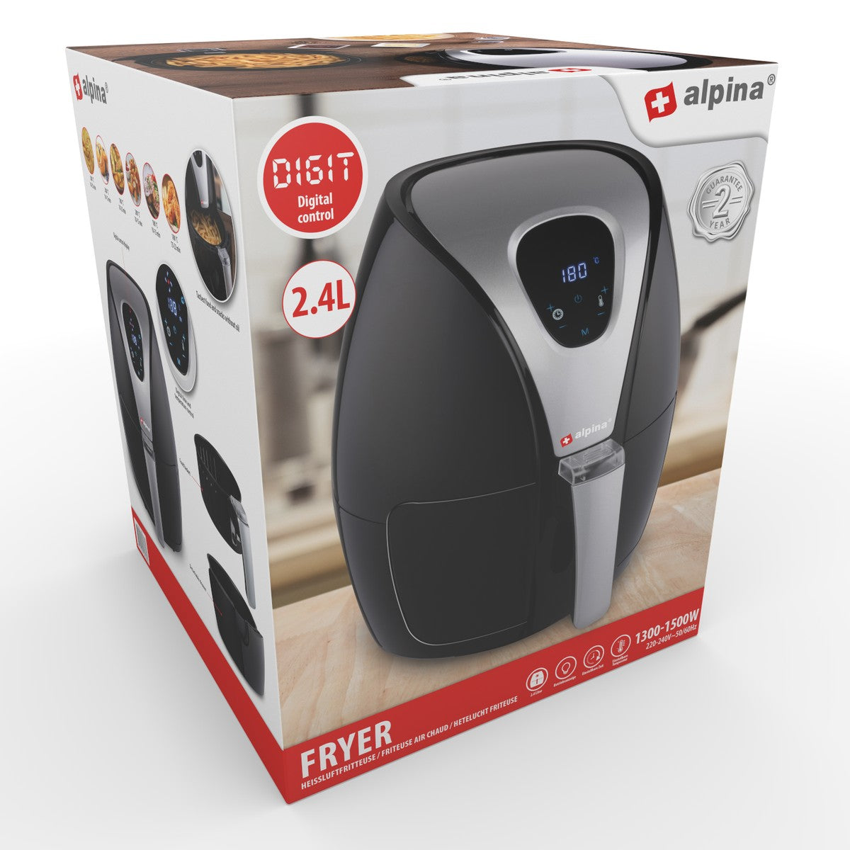Fryer Hot-Air Digital 2,4L Inner