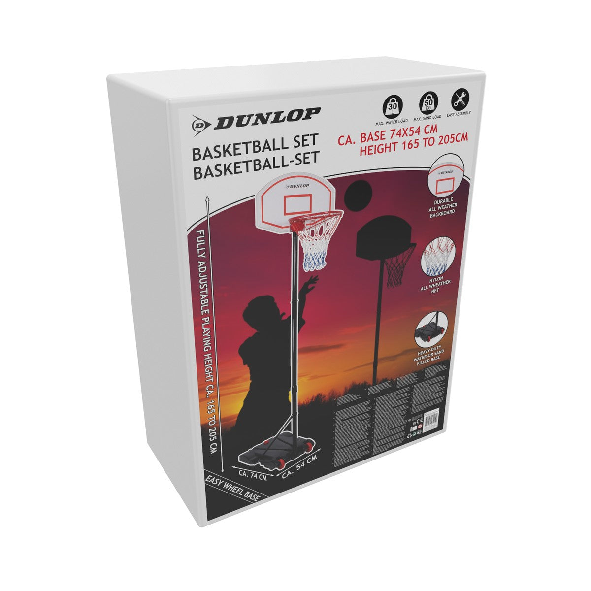 Basketball Set 74X54X165/205Cm