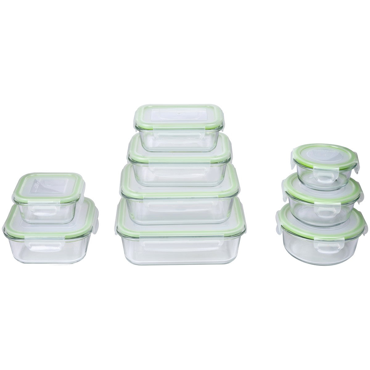 Food Container 18Pc 9Different Sizes