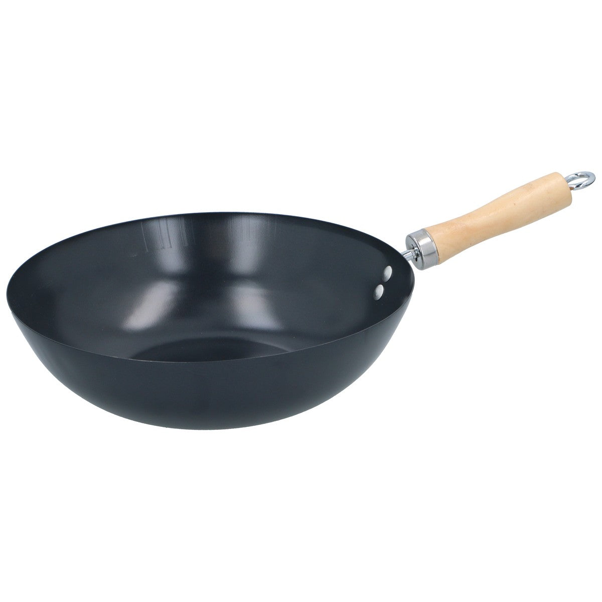 Wok & Wooden Handle Ø30Cm