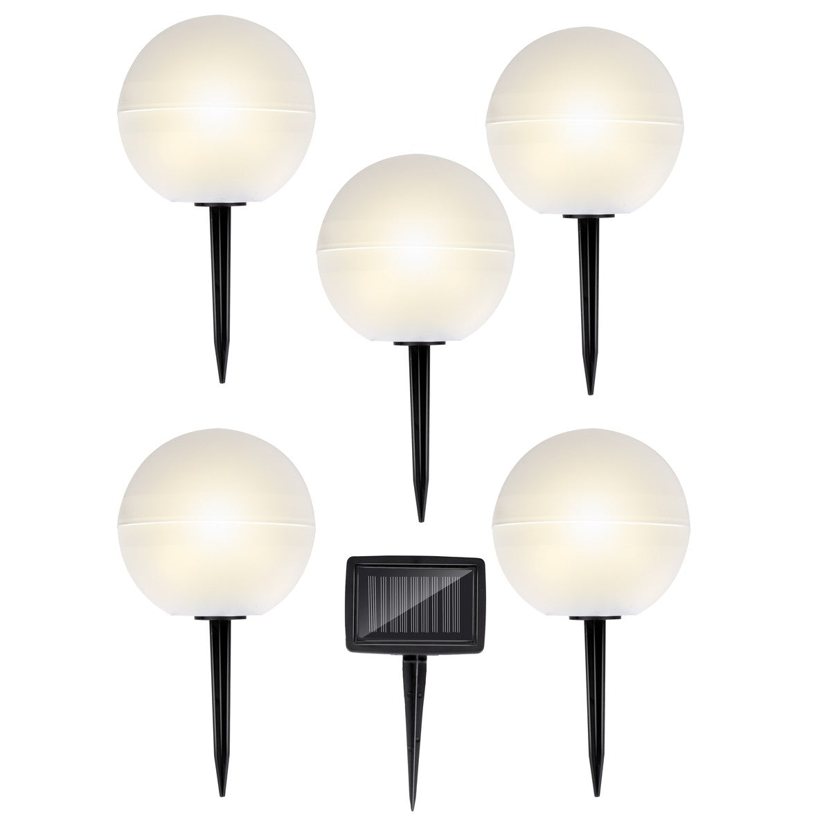 Light Solar 5 Balls Clr Change