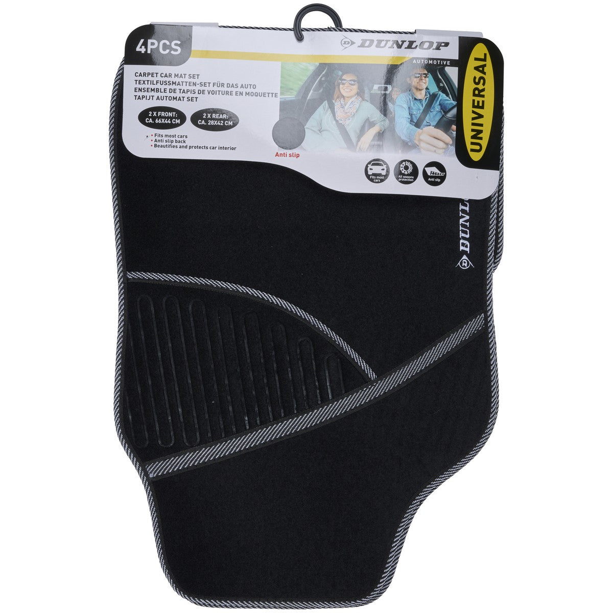 Car Mat Set 4Pcs 66X44Cm