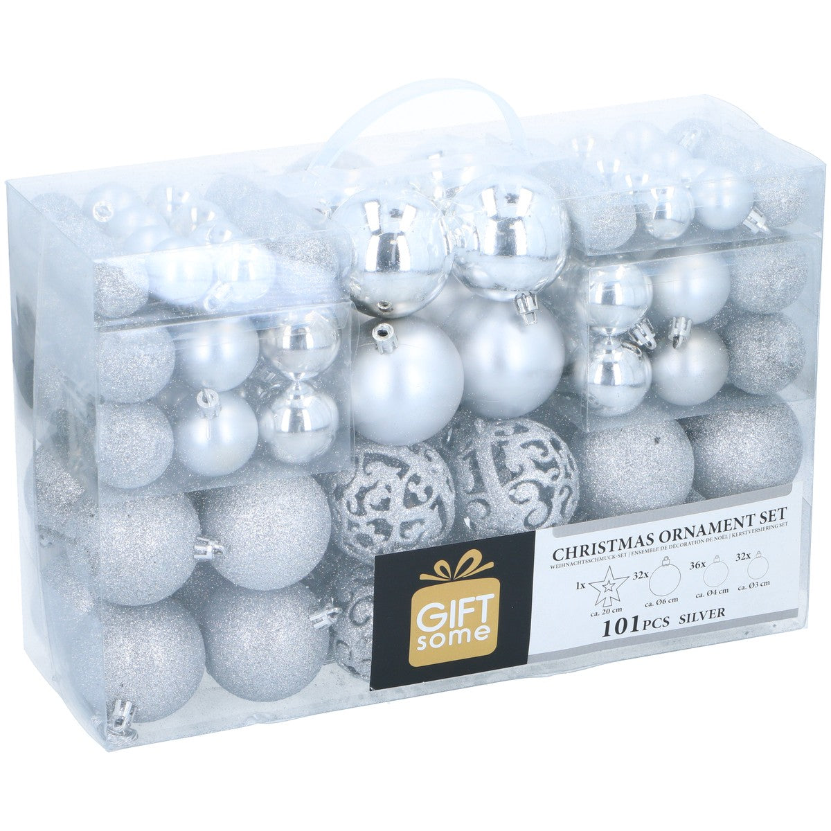 Xmas Ornament Set (101) Silver