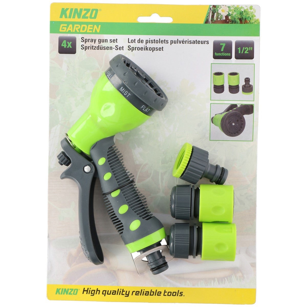 Spraygun Set 7Func Pl 4Pc