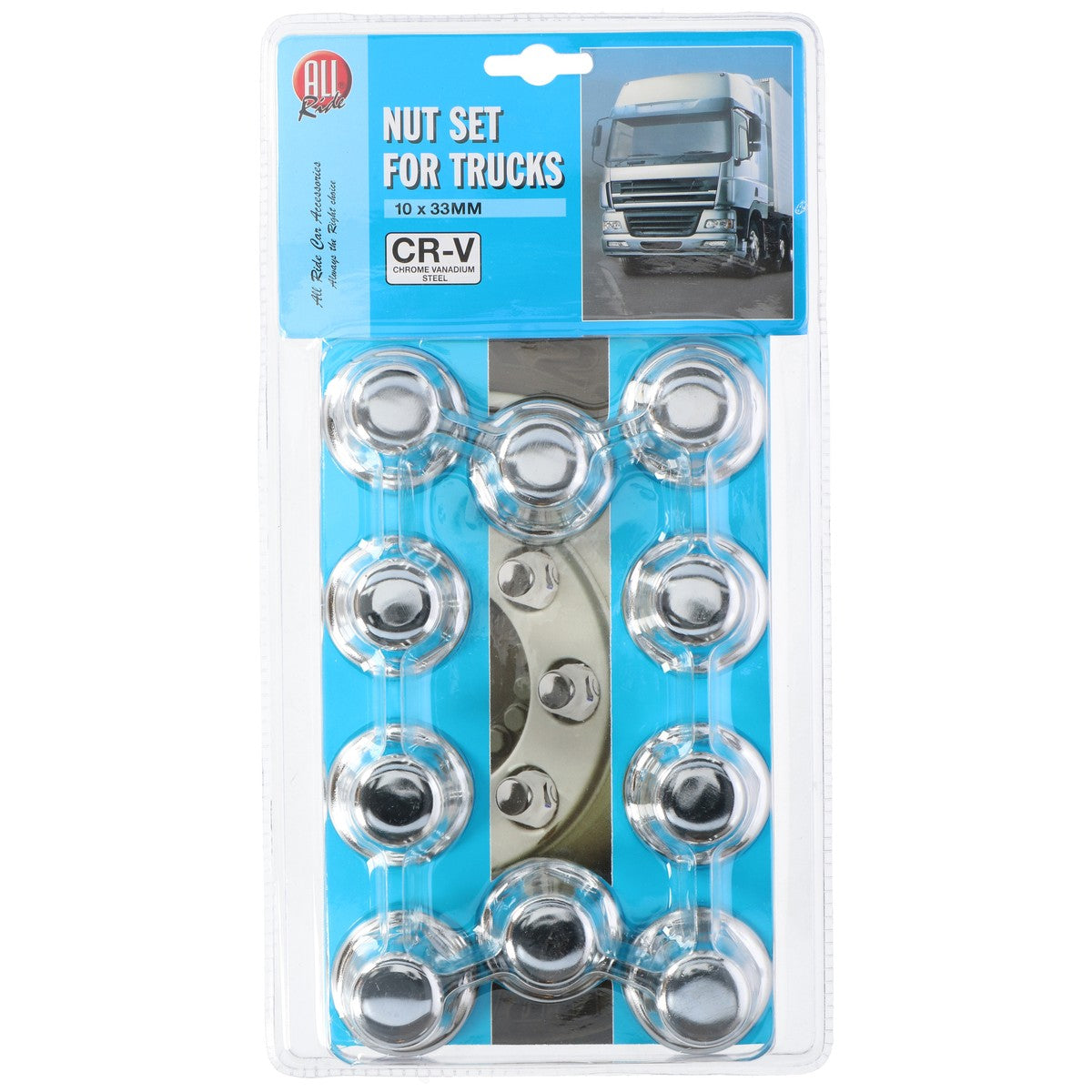 Wheelnut Covers 33Mm Chrom