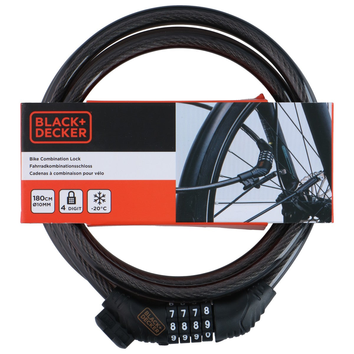 Bike Combi Lock Ø10X1800