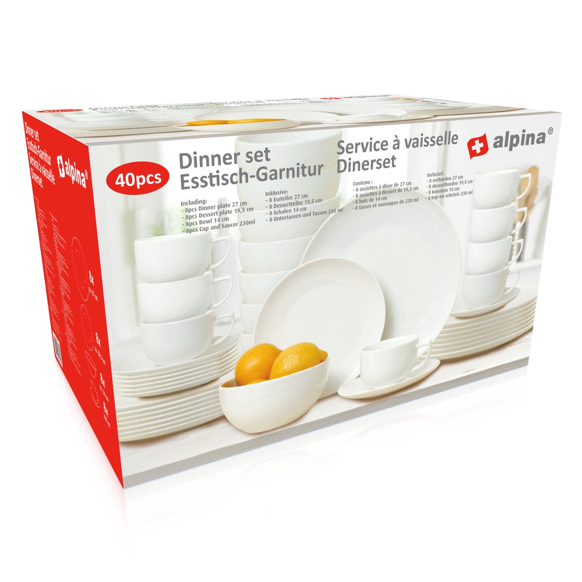 Dinner Set 40Pc