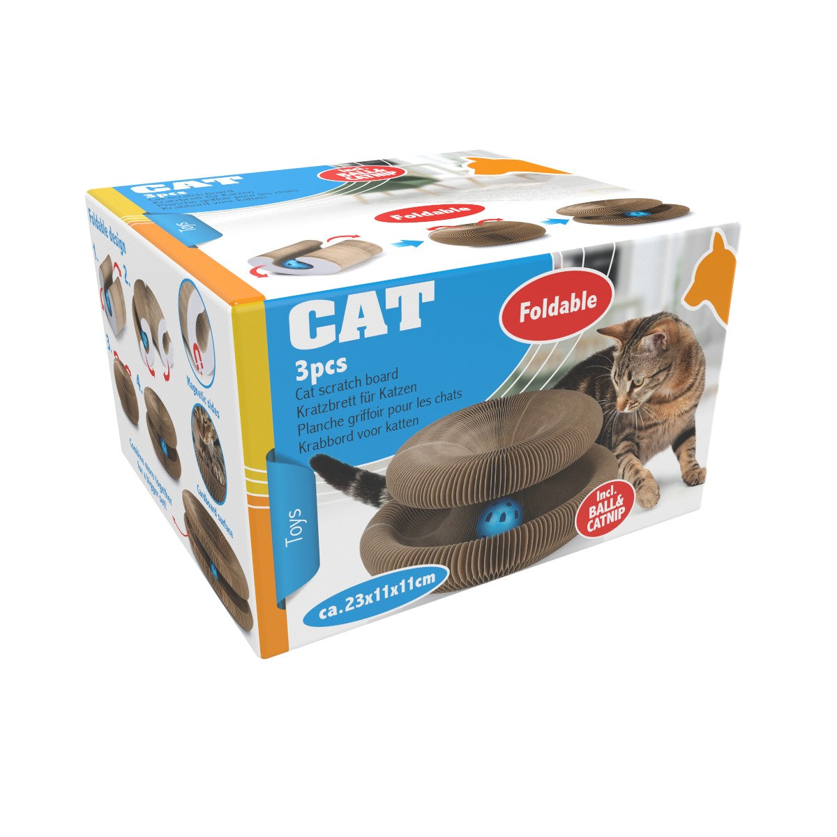 Cat Scratch Board 3Pc