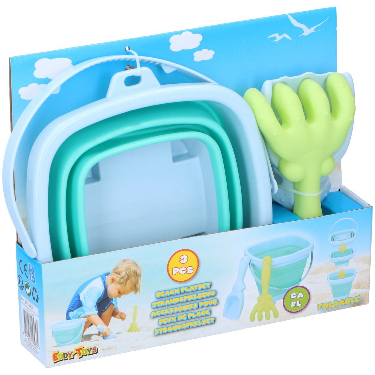 Folding Bucket Set 3Pcs (12Pc)