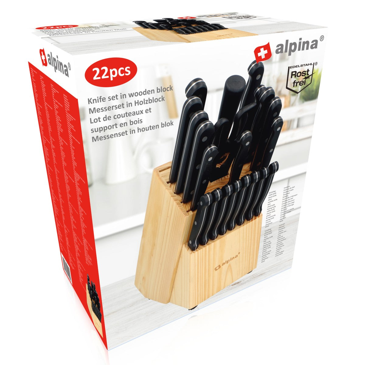Knife 22Pc With Block