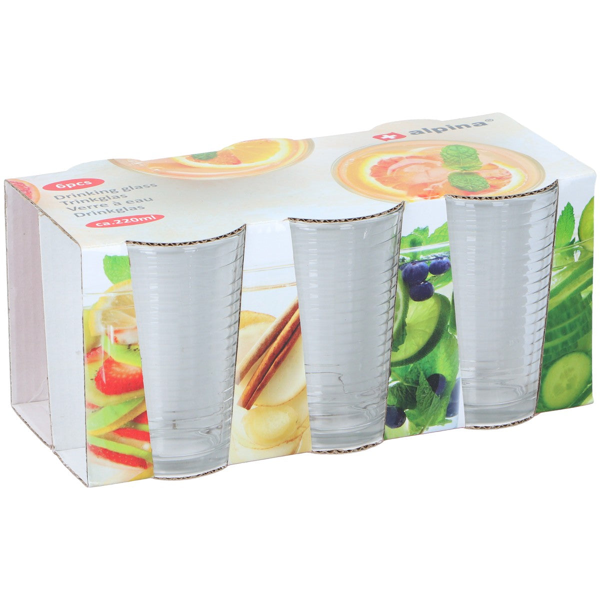 Drinking Glass 220Ml Gl 6Pc