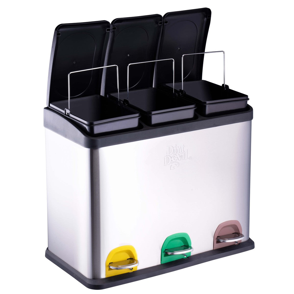 Pedal Bin 3X15L 4Pc