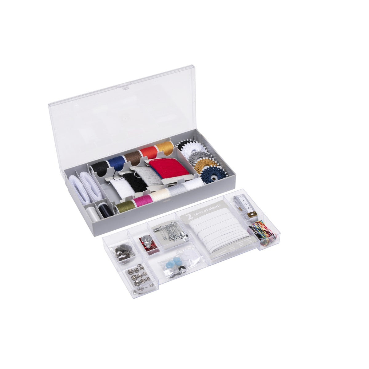 Sewing Thread Set W/ Plastic Box 87Pc