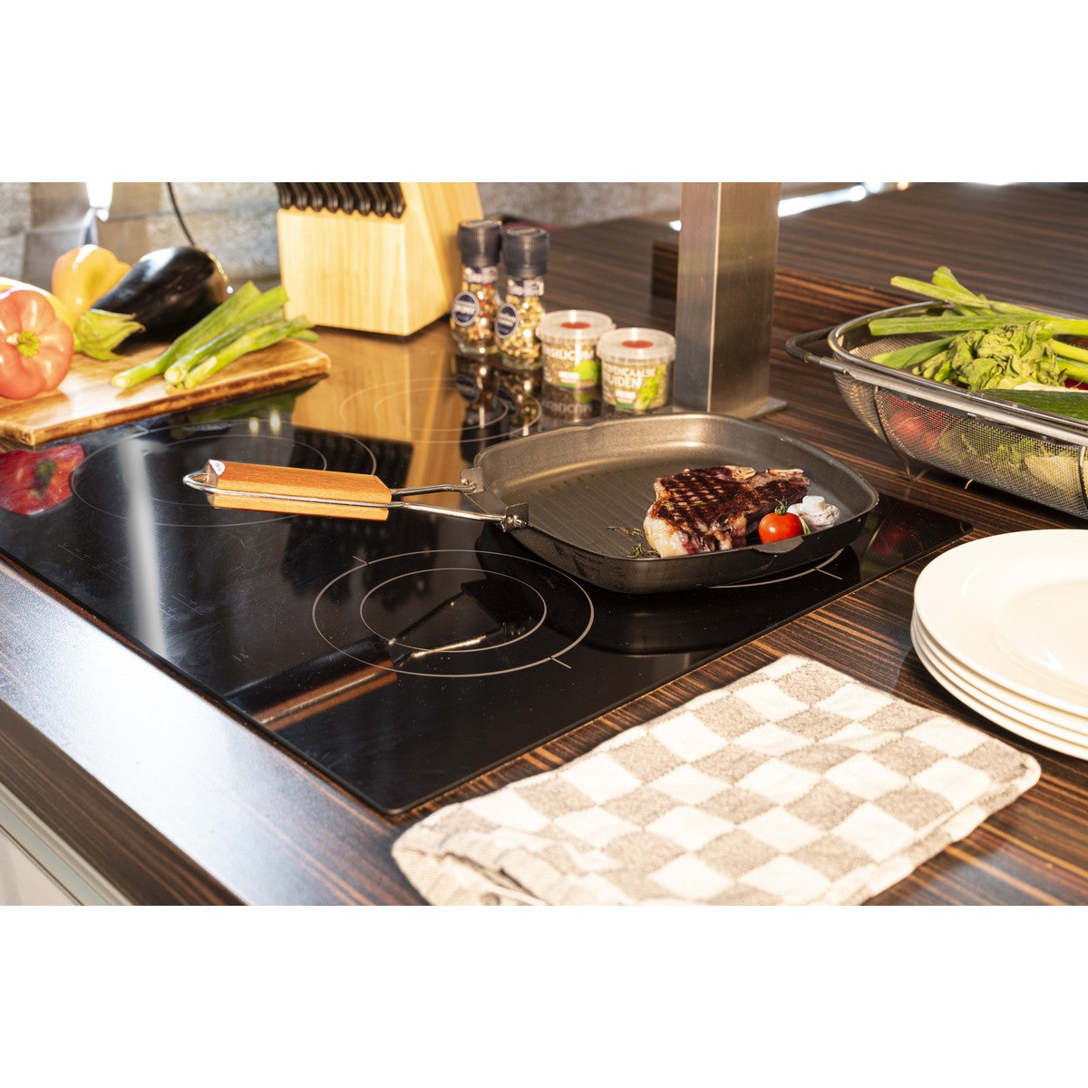 Grill Pan W/Fold Handle Ø24Cm