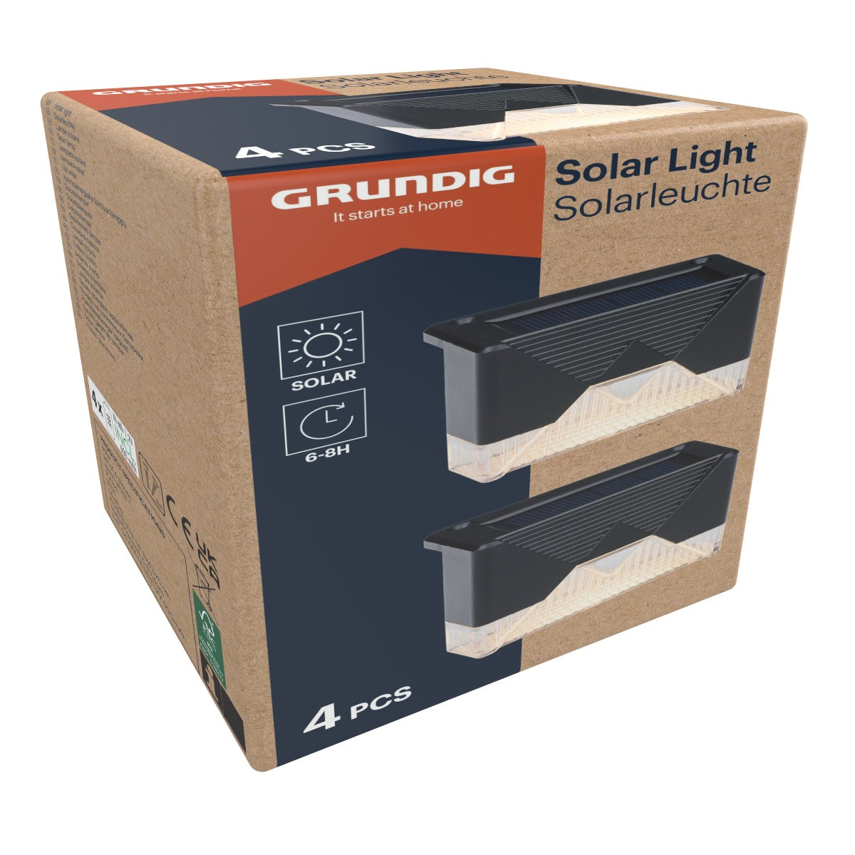 Solar Stair Light 4Pc