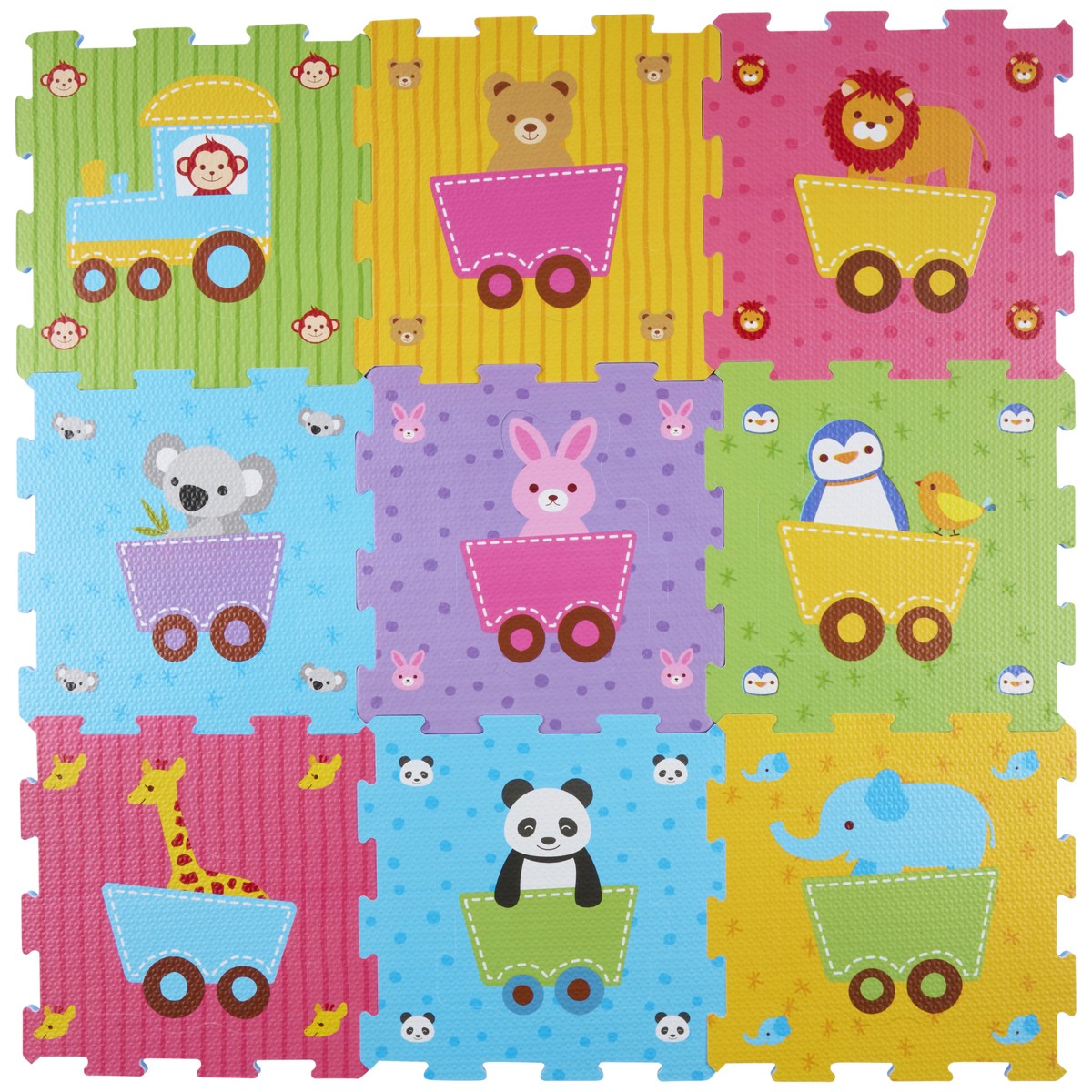 Puzzle Mat Animal 18Pc