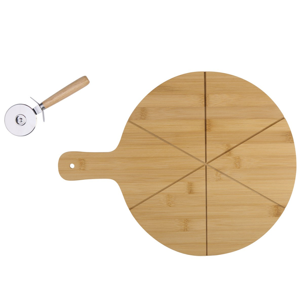 Pizza Board Ø34Cm W/Knife 2Pc